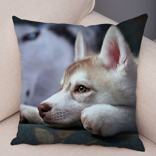 Siberian Husky Pillow Covers Super Soft 45*45cm