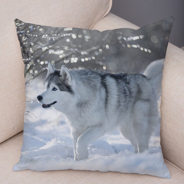 Siberian Husky Pillow Covers Super Soft 45*45cm