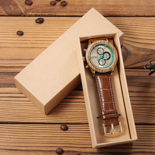 To My Son From Mom Engraved Steel Wooden Watch - I Closed My Eyes For But A Moment and Suddenly A Man Stood Where A Boy Used To Be...