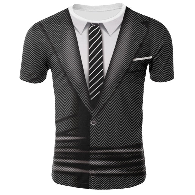 Men's 3D print Funny Optical Illusion T-shirts