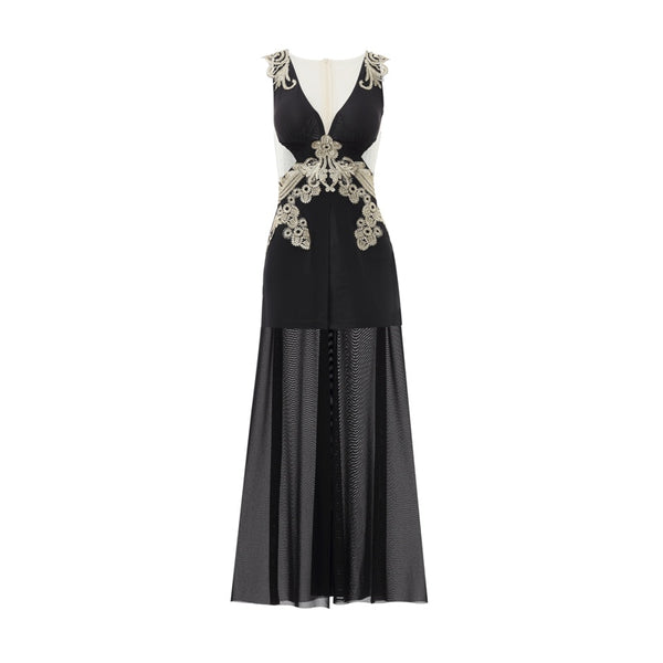 Womens Sexy V-neck Sleeveless Split Romper Dress with Shorts