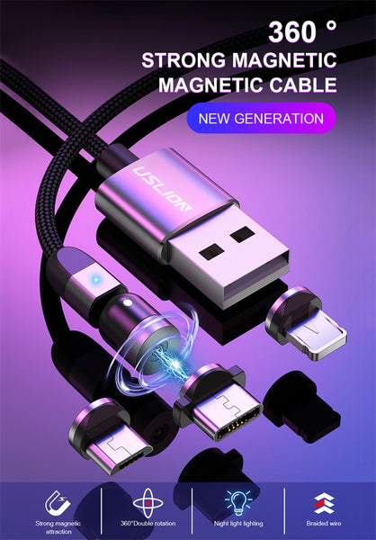 360 degree strong magnetic cable
