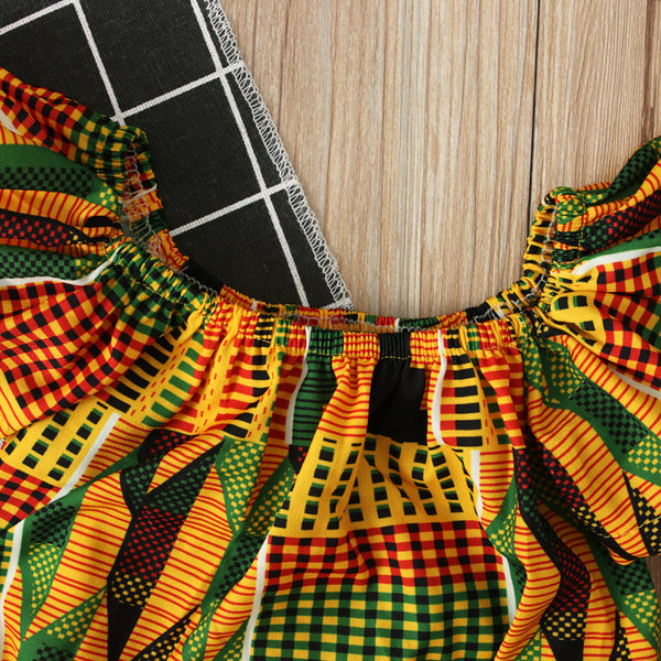 Baby Girl Summer African Dashiki Rompers