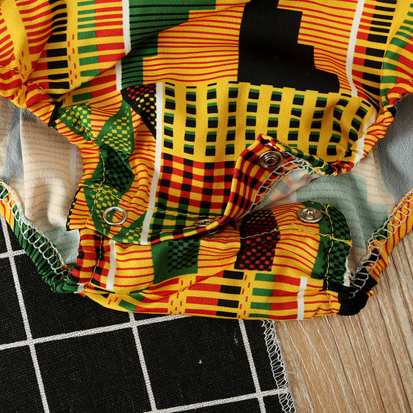 Baby Girl Summer African Dashiki Rompers