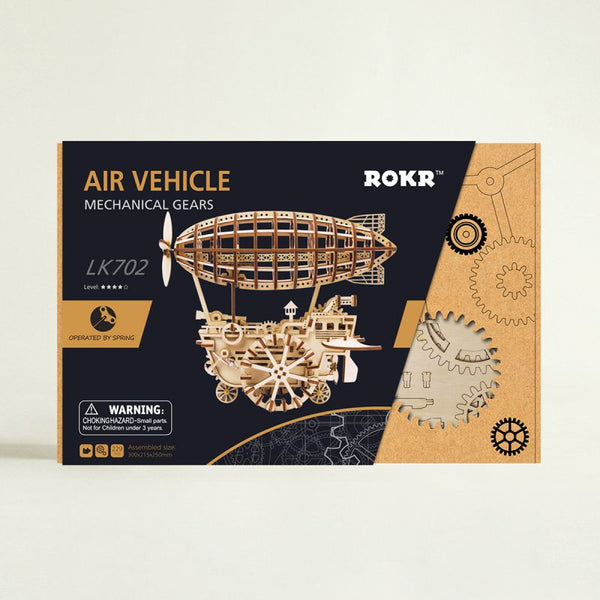 DIY 3D Wooden Puzzle Model Building Kits - Vintage Movie Projector-Vitascope, Zeppelin
