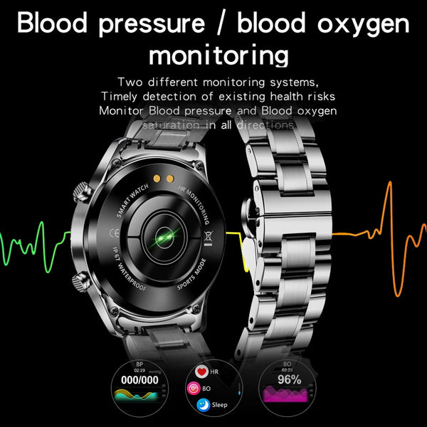 Mens LIGE Luxury Brand Multifunctional Smart Watch