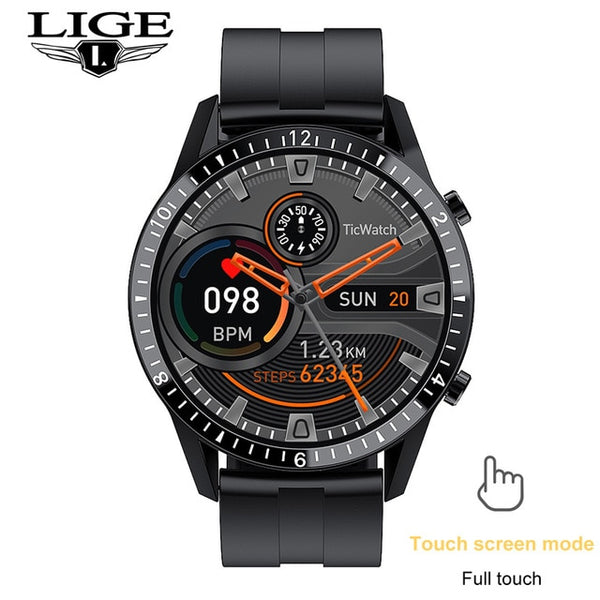 Mens LIGE Luxury Brand Multifunctional Smart Watch