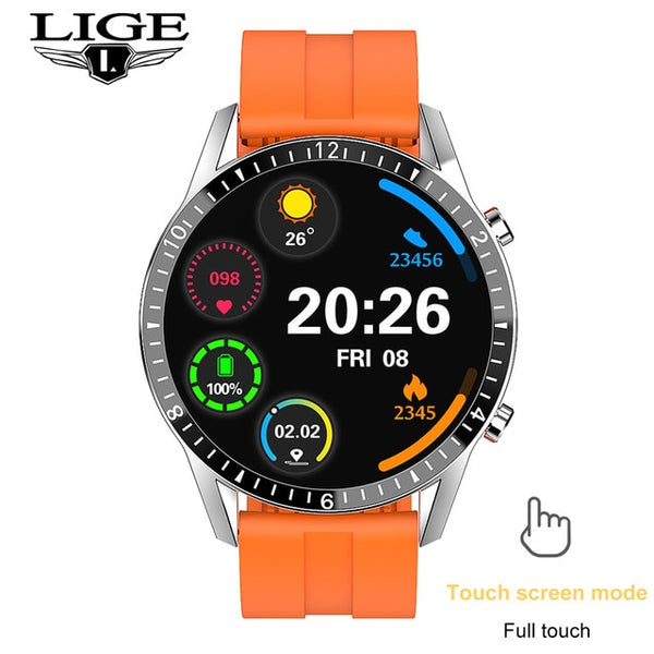 Mens LIGE Luxury Brand Multifunctional Smart Watch