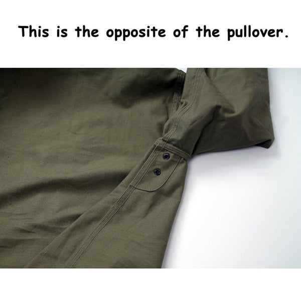 USN WW2 Military Hooded Deck Jacket-Pullover Lace Up