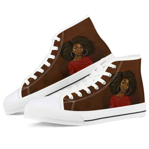 Womens Lace-Up Customizable Classic Sneakers - Black Lives Matter