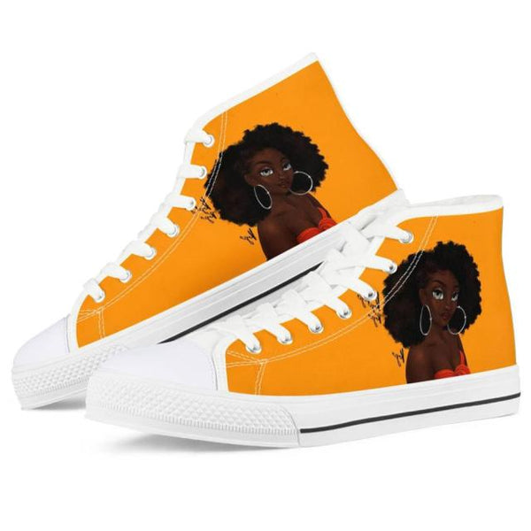 Womens Lace-Up Customizable Classic Sneakers - Black Lives Matter