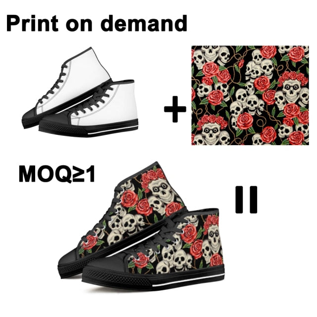 Womens Lace-Up Customizable Classic Sneakers - Black Lives Matter