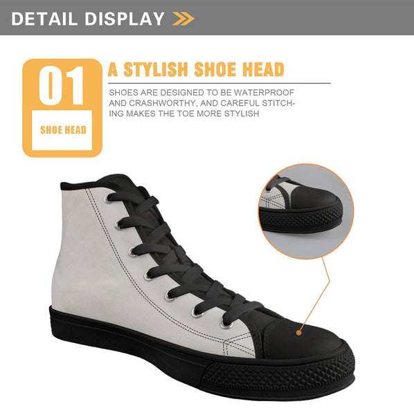 Womens Lace-Up Customizable Classic Sneakers - Black Lives Matter