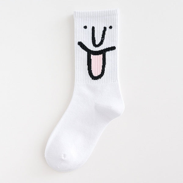 Unisex Anime Art Funny Harajuku Face Socks