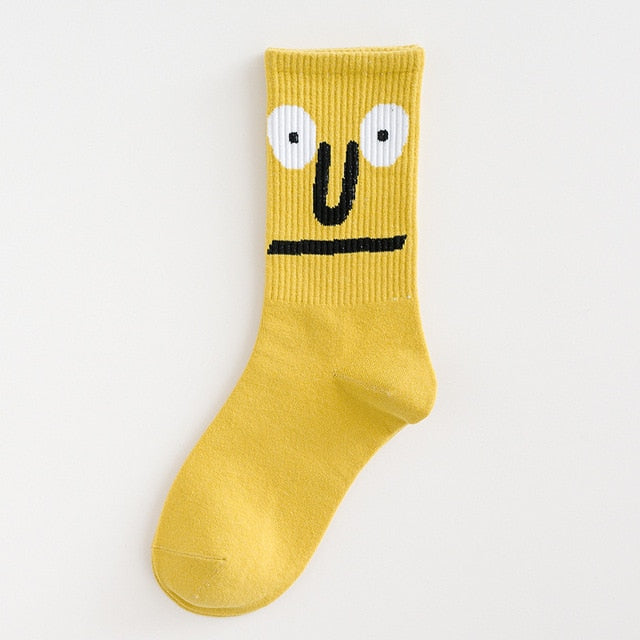 Unisex Anime Art Funny Harajuku Face Socks