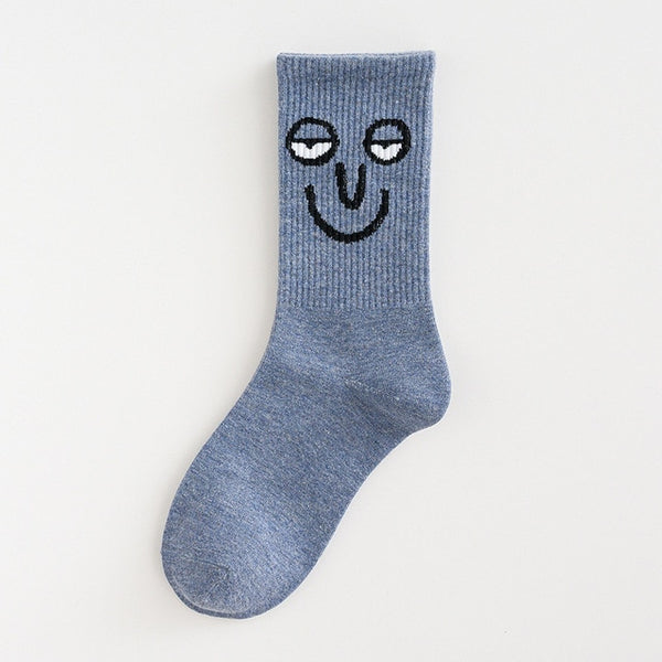 Unisex Anime Art Funny Harajuku Face Socks