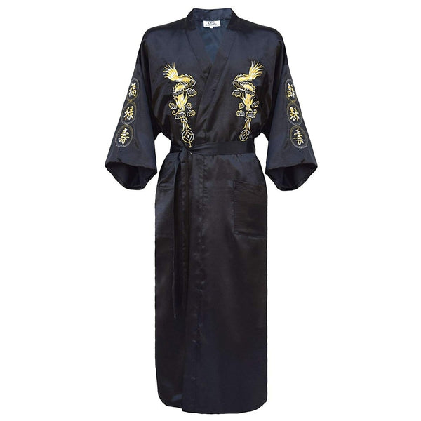 Mens Chinese Dragon Kimono & Shorts Embroidered