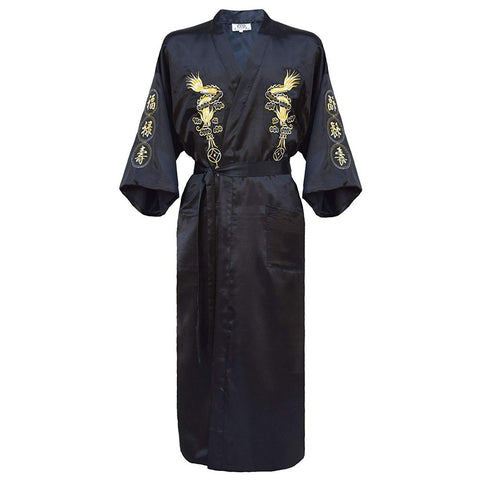 Mens Chinese Dragon Kimono & Shorts Embroidered