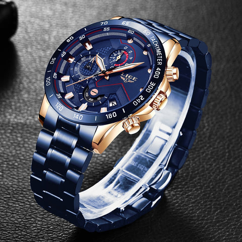 Mens Top Brand Luxury Chronograph Quartz Watch