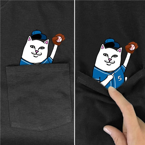 New Animal in Pocket T-shirts
