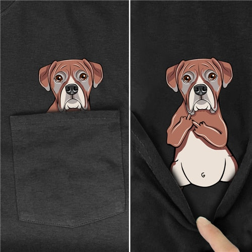 New Animal in Pocket T-shirts
