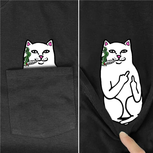 New Animal in Pocket T-shirts