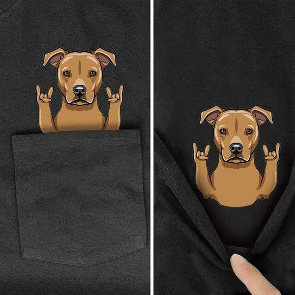 Animal in T-shirt Pocket giving the finger Boxer