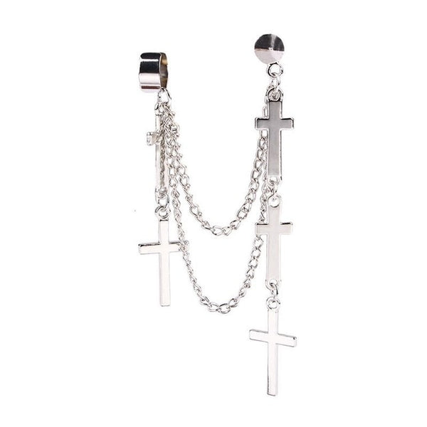 Womens Fashion Butterfly Clip Pierced Earrings - Crosses Butterflies, Different Varieties