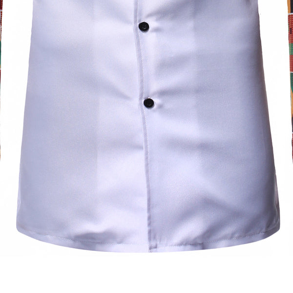 Mens 2piece Dashiki Set - Collar With Full Sleeve Shirt & Trousers