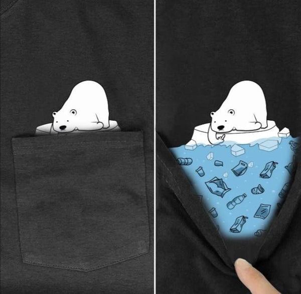 Funny Hidden Animal Pocket T-shirts
