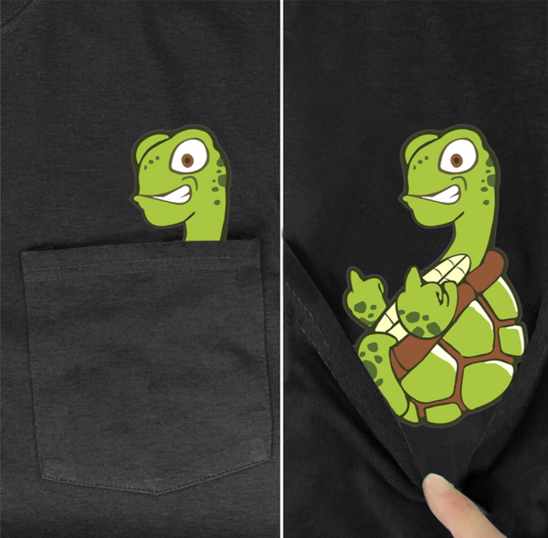 Funny Hidden Animal Pocket T-shirts