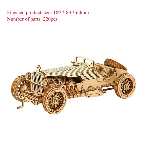 DIY Wooden Puzzle Assembly Kits - Ships, Music Box, Train and more