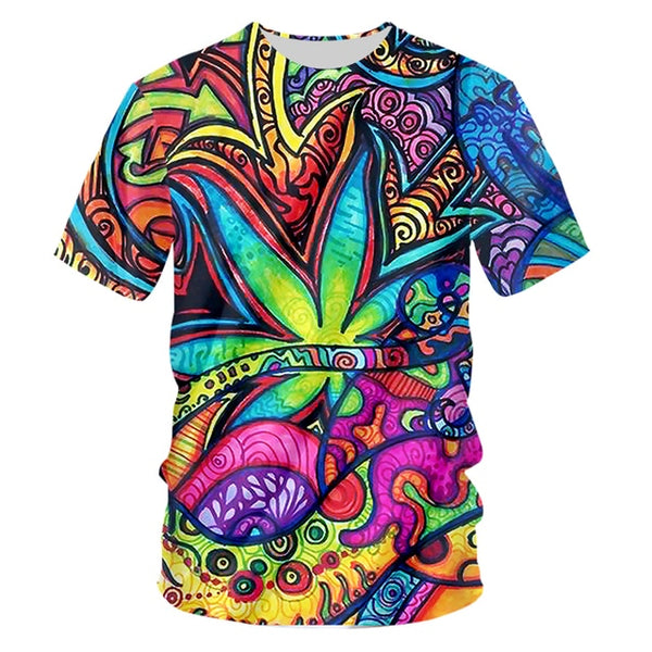 Mens Specialty T-shirts - Natures Green Leaf