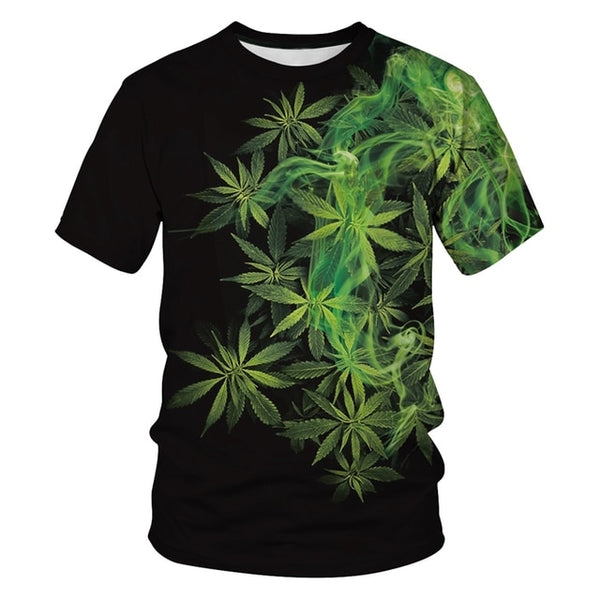 Mens Specialty T-shirts - Natures Green Leaf