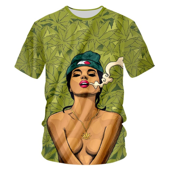 Mens Specialty T-shirts - Natures Green Leaf