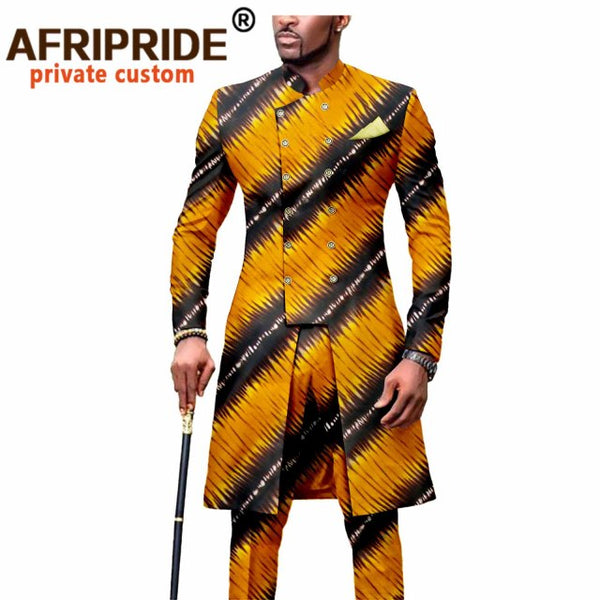 Mens Dashikis - Printed Jacket & Ankara Pants