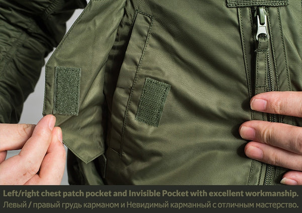 Mens Tactical Military Bomber Jacket Windproof Multipockets
