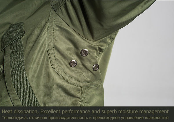 Mens Tactical Military Bomber Jacket Windproof Multipockets