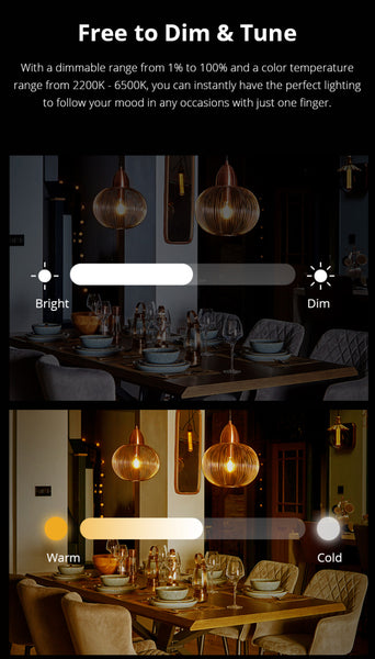 SONOFF Smart WiFi LED Filament Bulb Dimmable