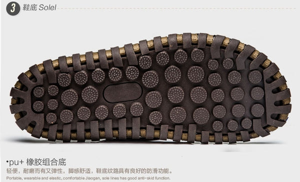 Mens High Quality Genuine Leather Beach Sandals/Flip Flops High