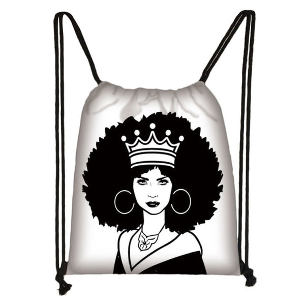 Women/Girls African Drawstring Backpack