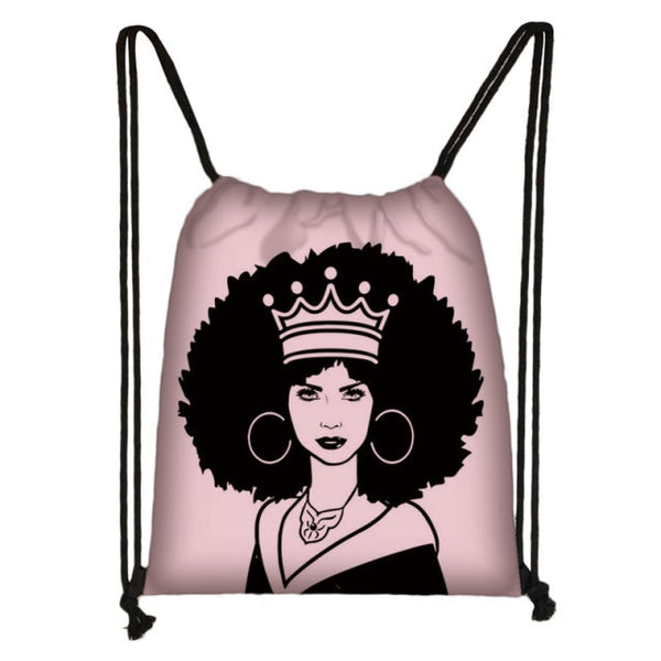 Women/Girls African Drawstring Backpack