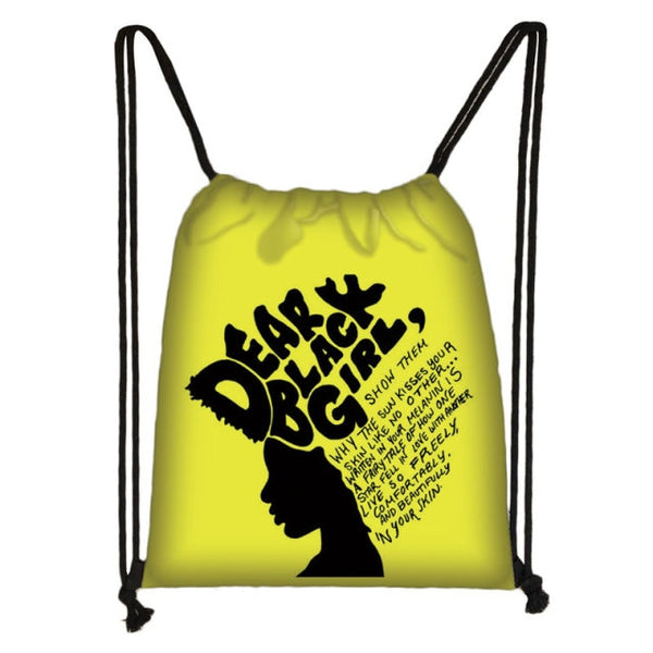 Women/Girls African Drawstring Backpack