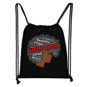 Women/Girls African Drawstring Backpack