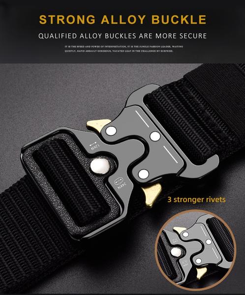 Mens Military High Quality Nylon Tactical Training Belt, Multifunctional