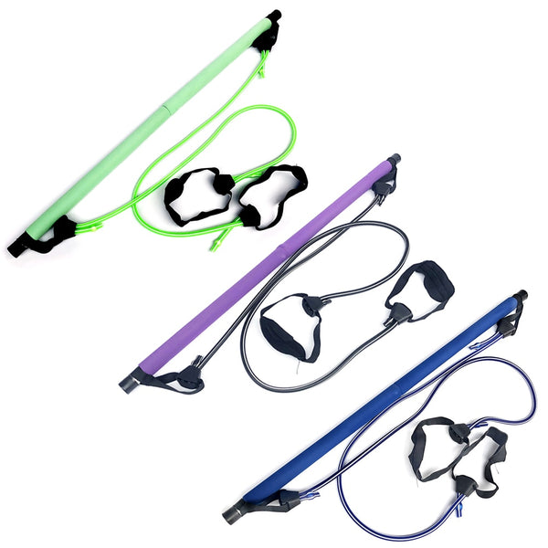 Professional Pilates Workout Stick with Resistance Band