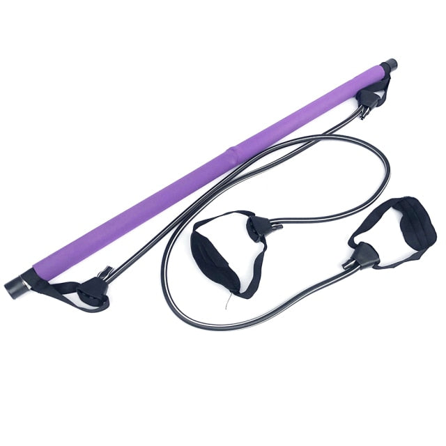 Professional Pilates Workout Stick with Resistance Band