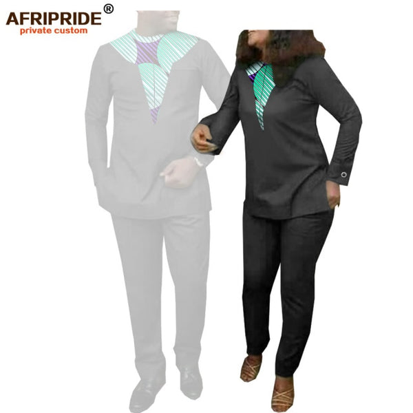 Couples Dashiki Outfits - Men`s and Womens 2 Piece Sets