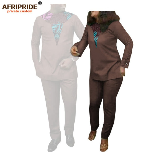 Couples Dashiki Outfits - Men`s and Womens 2 Piece Sets