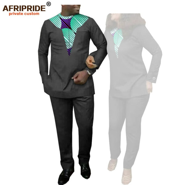 Couples Dashiki Outfits - Men`s and Womens 2 Piece Sets